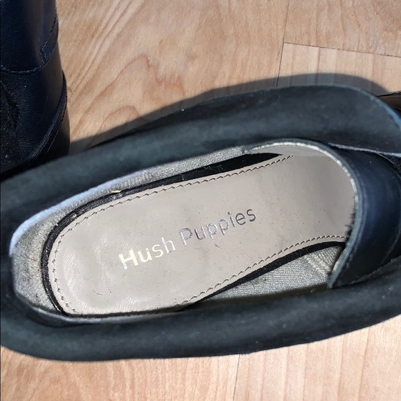 Black Hush Puppies Ankle Booties - Picture 4 of 5
